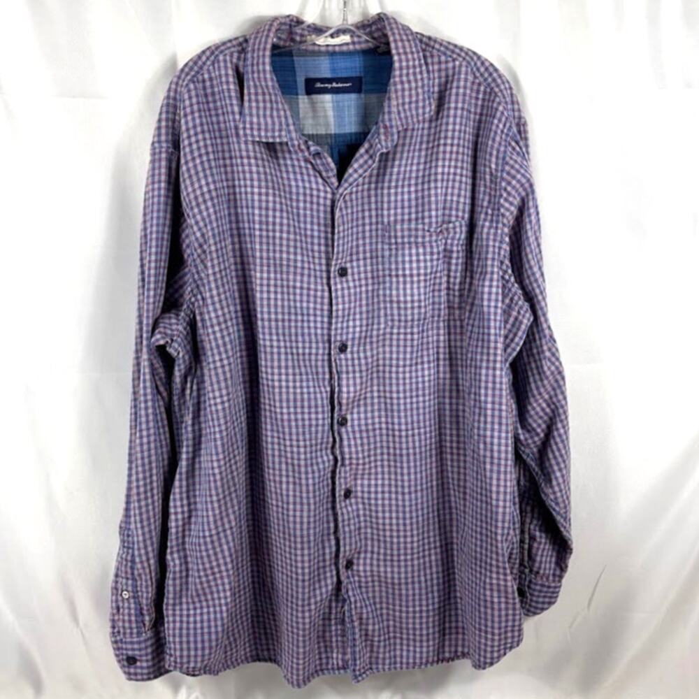 Tommy Bahama XXL 2XL Tall Long Sleeve Button Up Shirt